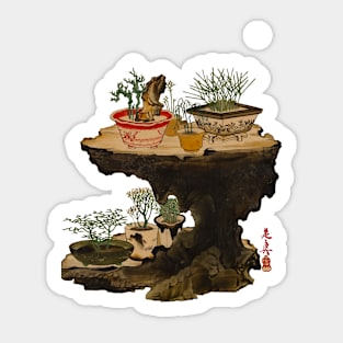 Old Japanese Bonsai Sticker